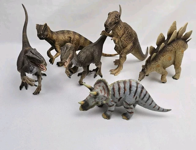 Lot Figurines Schleich Dinosaures – Tyrannosaure, Triceratops, Stegosaurus, Allosaurus