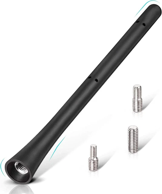 JDMGRAM Universal Car Roof Antenna 130mm Titanium Car Antenna JDM Car