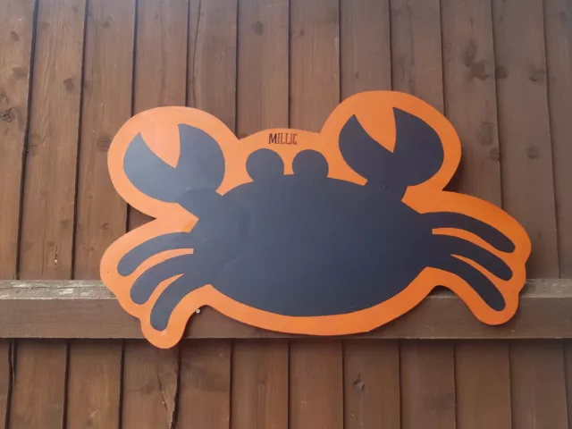 Children's Outdoor crab, Chalkboard  Garden Handmade Nursery School, sea creatur