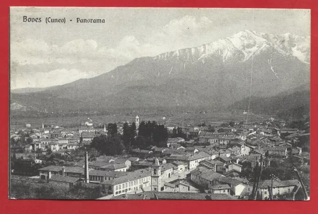 CARTOLINA VG ITALIA - BOVES - Panorama - 1921 VALGRANA