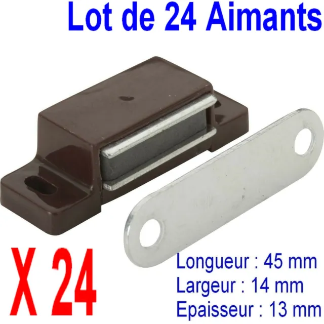 4x Loquet Aimant Loqueteau Magnétique Porte Meuble fermeture
