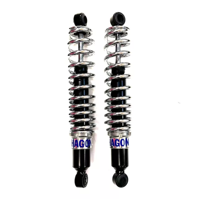 Hagon Road Shocks (Pair) - Chrome Springs for Yamaha XS 750 1977-80 as 32026SA