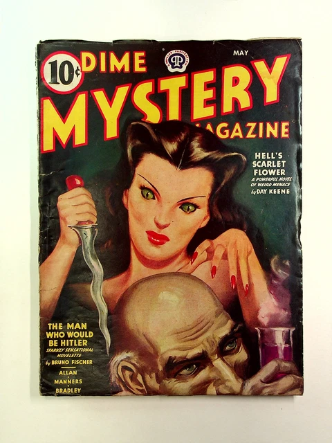 Dime Mystery Magazine Pulp May 1944 Vol. 30 #2 VG