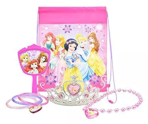 *TOUT NEUF* Ensemble de bijoux princesse Disney, avec tiare princesse, collier, miroir