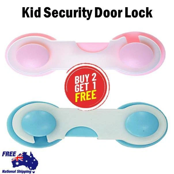 Adhesive Kids Baby Safety Lock Drawer Door Cupboard Cabinet Fridge Toilet Belt