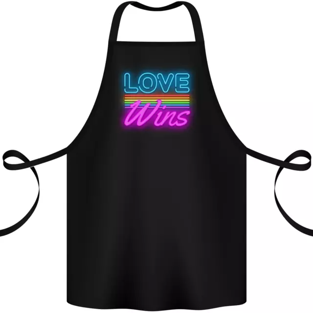 Lgbt Love Vince Gay Pride Giorno Consapevolezza Cotone Grembiule 100% Biologico