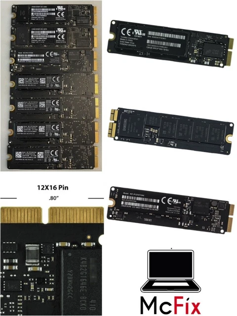 Apple SSD MacBook Pro/Air/iMac 2013 - 2017  (128GB/256GB/512GB)ORIGINALI