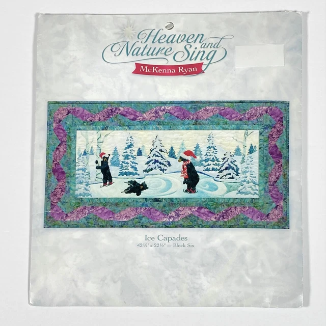 McKenna Ryan Heaven and Nature Sing Block 6 Ice Capades Uncut Quilt Pattern Bear