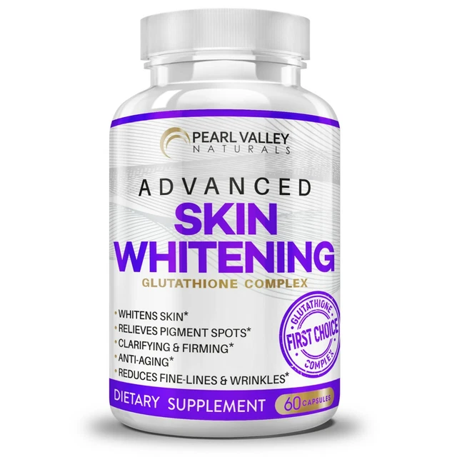 L GLUTATHIONE COLLAGEN Skin Whitening Lightening Dark Spots Acne & Scar