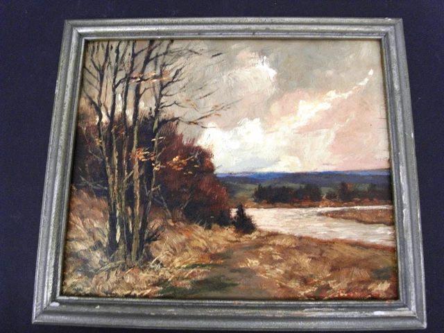 CALBERG EUGENE (1899-1944) ECOLE BELGE - HUILE SIGNÉE SUR BOIS- TOUT ...