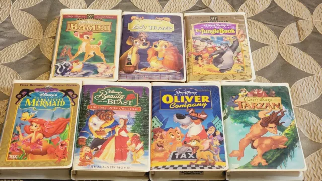 WALT DISNEY HOME Video VHS Lot of 9 Tapes Romance Love Great Titles ...
