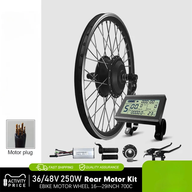 Kit Conversione Bici Elettrica Kit Bici Elettrica BAFANG 500W 48V - Motore Ruota Anteriore Per 26", 28" E 700C, Con Display LCD 500C Ruota Elettrica Per Bici