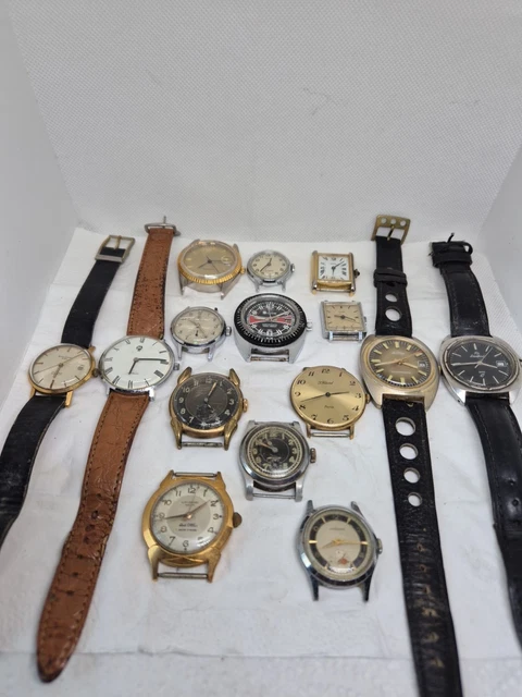 Lot De 3 Montres Bracelet Vintage Années 80, à Restaurer Ou Pour Pièces, Occasion