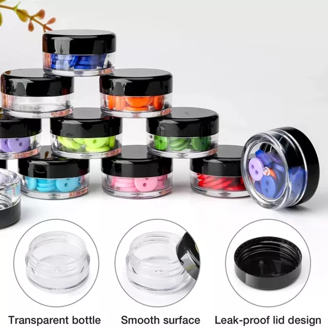 UP 200X 20G Sample Bottle Cosmetic Makeup Jar Pot Face Cream Lip Balm Containers 3