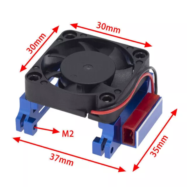 Cooling Fan Aluminum Heatsink For Traxxas Velineon Vxl-3S Esc303T06 Esc Rc Car