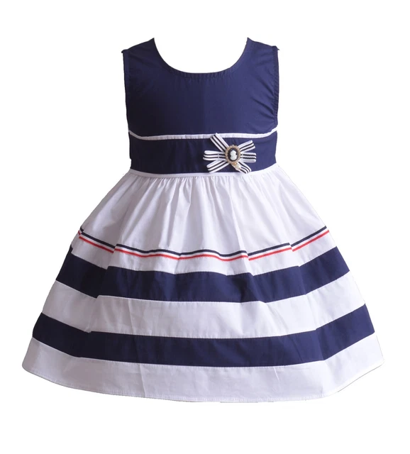 Ragazze Festa Vestito Estivo Blu Rosso Stile Basket 6 9 12 18 24 Mesi 3 4 5 6