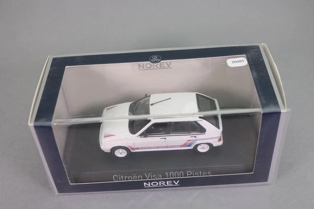 ZD091 NOREV 150941 Voiture 1/43 Citroen Visa 1000 pistes 1983 blanche