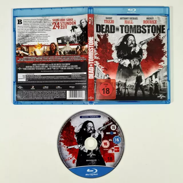 Blu-Ray Western Dead En Tombstone Allemand Uncut Danny Trejo / Rourke/Vengeancee