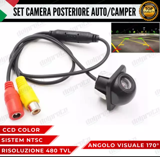 170° Retrocamera Telecamera Retromarcia Auto Parcheggio Camera Camper 12V