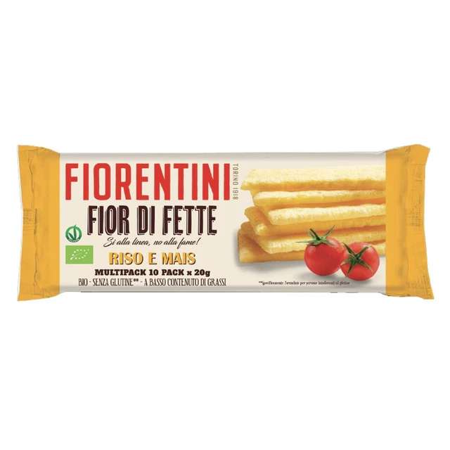 Fior di Fette Fiorentini Bio Cialde di Riso e Mais Busta da 10 Pack x 20g (200g)