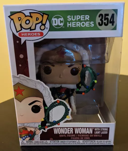 Funko Pop DC Super Heroes Wonder Woman With String Light Lasso (Christmas) #354