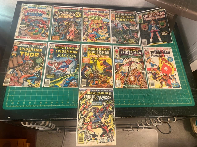 Marvel Team-Up LOT OF 11 BRONZE AGE #5-#131 Annual 1 WITH GRADES FN VF/NM VG