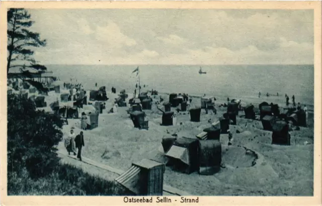 CPA AK Insel RÜGEN SELLIN Strand GERMANY (670139)