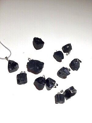 Black Tourmaline Small Crystals Pendant