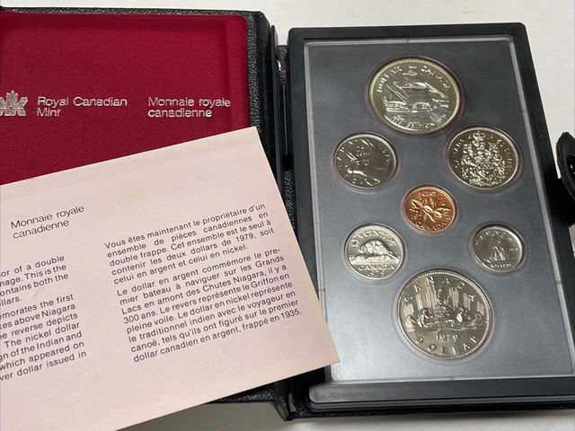 CANADA 1979 Royal Canadian Mint Double Dollar Proof Set SILVER GRIFFON