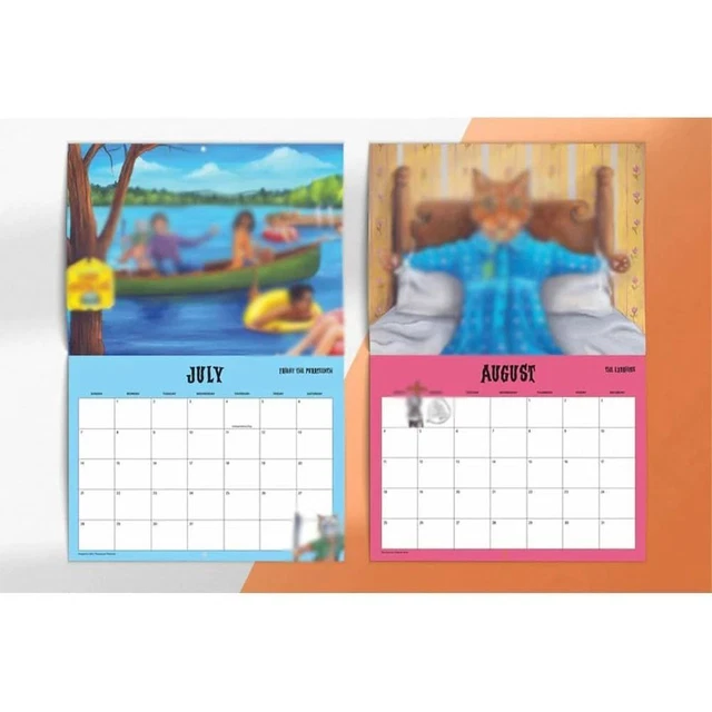 paper-scaredy-cats-2024-monthly-calendar-2024-calendar-home-decoration
