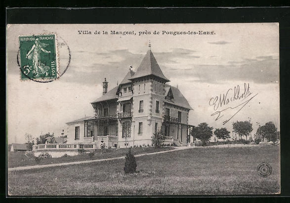 CPA Pougues-les-Eaux, Villa de la Mangeai 1908