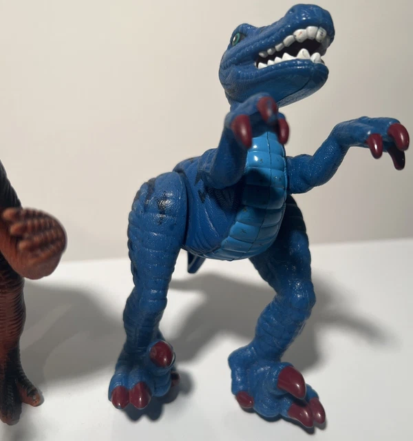 4-DINOSAUR FIGURES MIXED Lot Raptor Allosaurus Spinosaurus Deinonychus ...