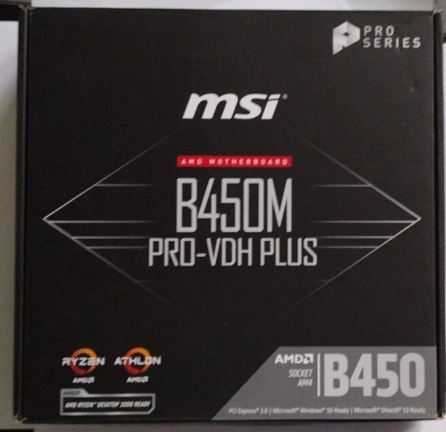 MSI B450M PRO-VDH PLUS Motherboard AMD B450 Socket AM4 £45.00 - PicClick UK