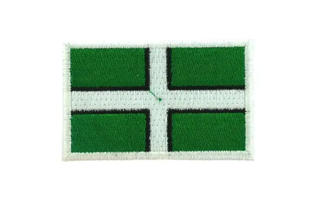 Flag patch patches embroidered iron / sew badge backpack cloth devon