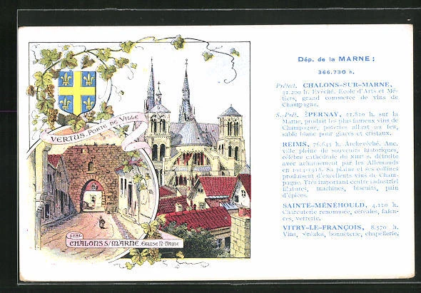 CPA Chalons-sur-Marne, N. Dame Church