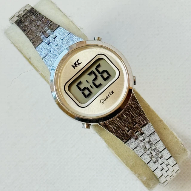 Vintage National Semiconductor NSC Women\'s Retro Digital Watch Silver Bracelet National Semiconductor] Does anyone know more about this  main image 2