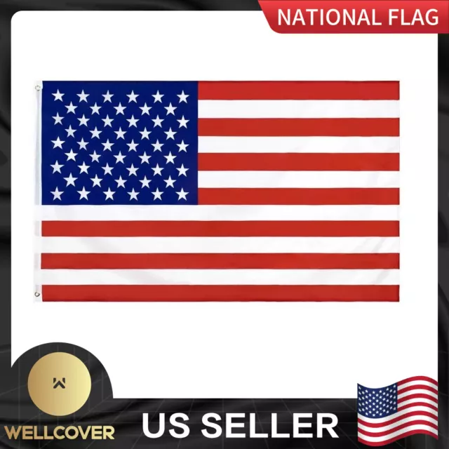 2' x 3' FT USA US U.S. American Flag Polyester Stars Brass Grommets
