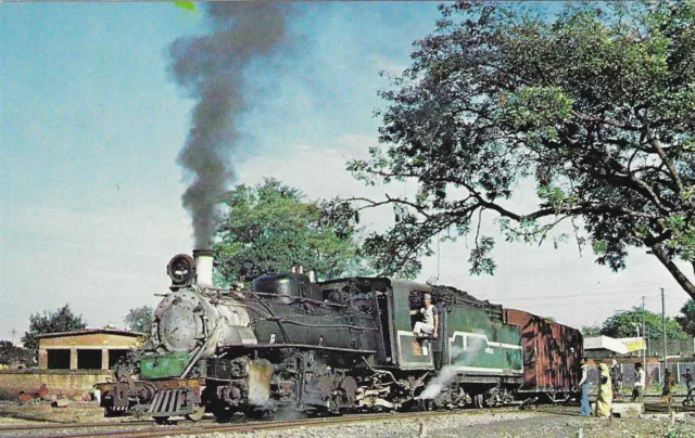 Railroad Chrome Postcard India Number 756 Baldwin Built 2-8-2 Mikado Gwalior