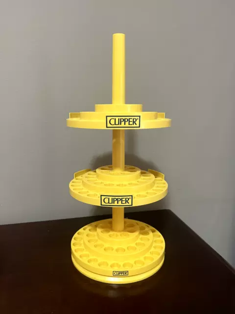 Espositore Clipper A 3 Piani Con Base Girevole Per 144 Accendini Large