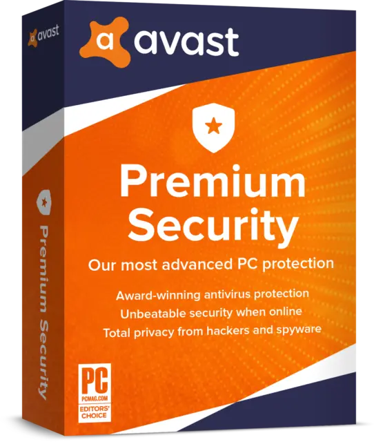 AVAST Premium Security 2024 1 PC 2 Jahre / Internet Security Antivirus avast! DE