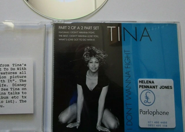 TINA TURNER I Don't Wanna Fight Parlophone 7243 8 806112 4 cd maxi