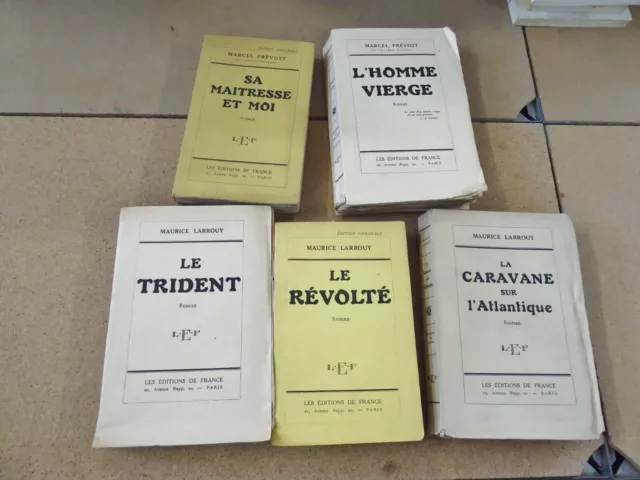 Collection de 5 éditions originales: LES EDITIONS DE FRANCE.