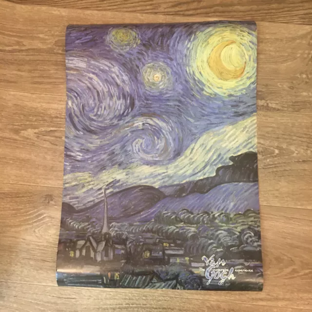 Van Gogh Starry Night Poster 23” X 16.5” Immersive Experience Exhibit Art New