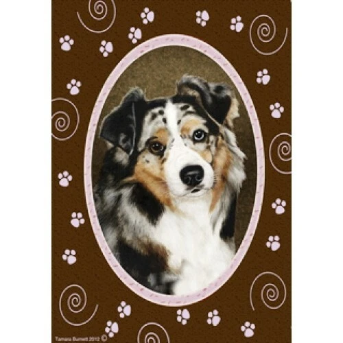 Paws Garden Flag - Blue Merle Australian Shepherd 170591