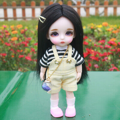 1/8 Cute Girl bjd doll bambola + capelli Lunghi Occhi + + Scarpe Da + trucco + Vestiti Bambini Giocattoli