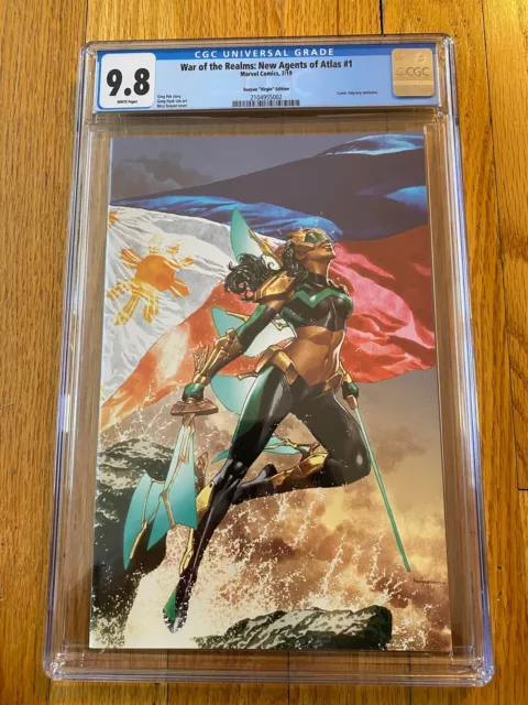 9.8 CGC War of Realms New Agents of Atlas #1 Mico Suayan VIRGIN Variant