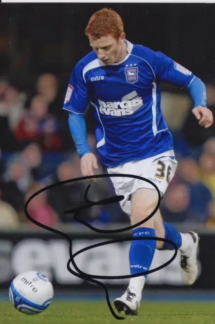 Jack Colback Hand Signed 6X4 Photo - Football Autograph - Ipswich Town.