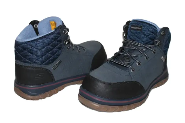 Skechers Air-Cooled Comfort Composite-Toe Waterproof Leather Work Boot 7 US Mint