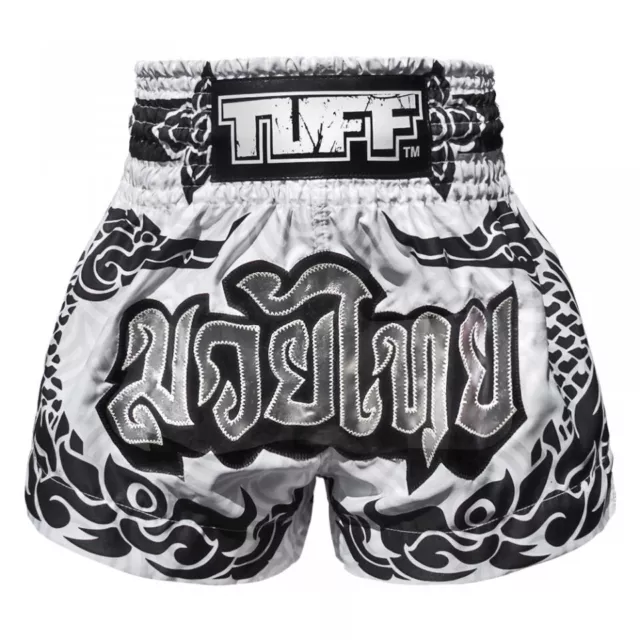 TUFF The Ottimo Hongsa Muay Thai Lotta Pantaloncini Bianco Allenamento K1