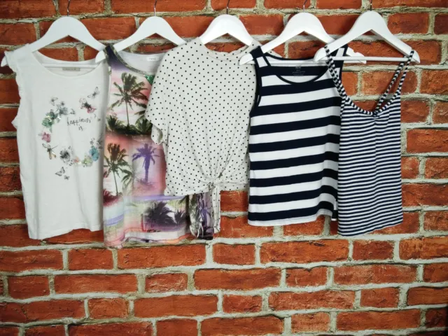 Girls Bundle Aged 8-9 Years Next H&M Etc T-Shirt Vest Top Summer Tropical 134Cm